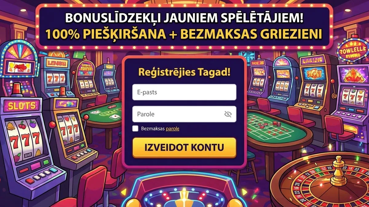 Reģistrācija ar bonusu